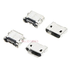 10PCS Micro USB 5pin 5.9mm DIP2 B Type With Curling/Flat Mouth Without Curling Side Female Connector For Mobile Phone Mini USB