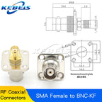 2PCS SMA Male Female to BNC Male Female Adapter SMA to BNC Connector for Wireless LAN Device, Coaxial Cable, Radio Antenna Adapt