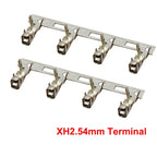 100Pcs XH2.54 2/3/4/5Pin TJC3 Terminals Plastic Housing Shell + XH 2.54 2P 3P 4P 5P Straight Needle Pin Wafer Wire Connector