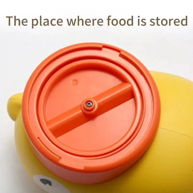 Intelligent Dog Automatic Feeder Cat Dog Puzzle Feeder Interactive Pet Food Treat Dispenser Cartoon Duck Design for Dog Training