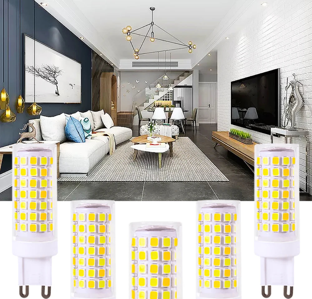 Brightest G9 LED Lamp AC220V 3W 5W 7W Ceramic SMD2835 LED Bulb Warm/Cool White Spotlight Replace Halogen Light Consignment