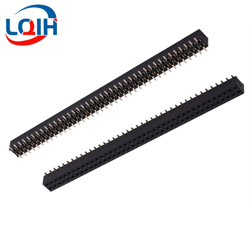 5pcs 1.27mm Pitch Gold Plated 50P 1x50 2x50 Pin Female Male Header Strip Double Single Row Right Angle SMT Straight Connector