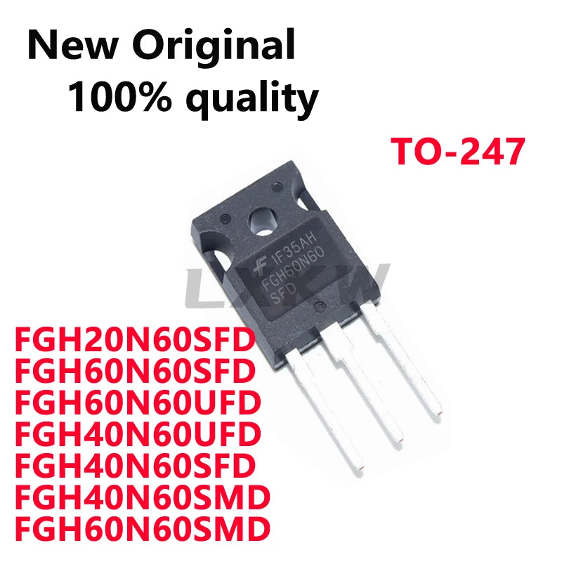 5/PCS New Original FGH60N60SFD FGH60N60SMD FGH60N60UFD FGH40N60UFD FGH40N60SMD FGH40N60SFD FGH20N60SFD TO-247 IGBT  In Stock