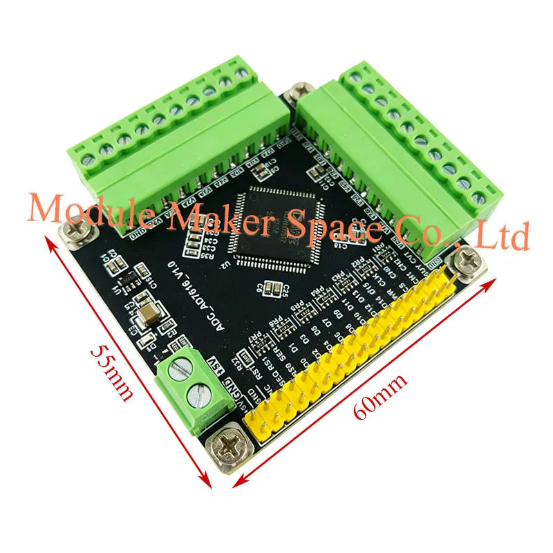 AD7616 Module 16-Channel 16-Bit High-Speed ADC Data Acquisition Module 1MSPS Simultaneous Sampling for FPGA DSP