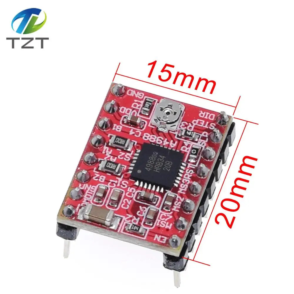TZT 3DV4 CNC Shield V4 + Nano 3.0 + 3pcs A4988 Reprap Stepper Drivers Set For Arduino