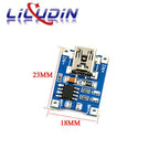5PCS 5V 1A Micro USB 18650 Type-C Lithium Battery Charging Board Charger Module+Protection Dual Functions TP4056 18650 MINI USB
