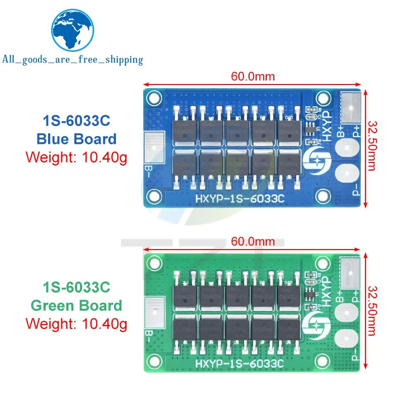 1/3PCS BMS 1S 30A 3.2V LiFePO4 / 3.7V Lithium Battery Protection Board 18650 4.2V Charging Voltage/Short Circuit