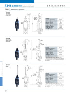 2Pcs CNTD TZ‑8 Series Micro Limit Travel Switch IP65 Waterproof 1NO+1NC 10A 250VAC Industrial Mechanical Position Switch