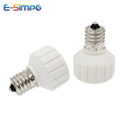 2pcs E17 to GU10, E27 E26-GU10 Porcelain Edison Screw to LED Spotlight Socket Ceramic Lamp Base Converter Extender Adapter