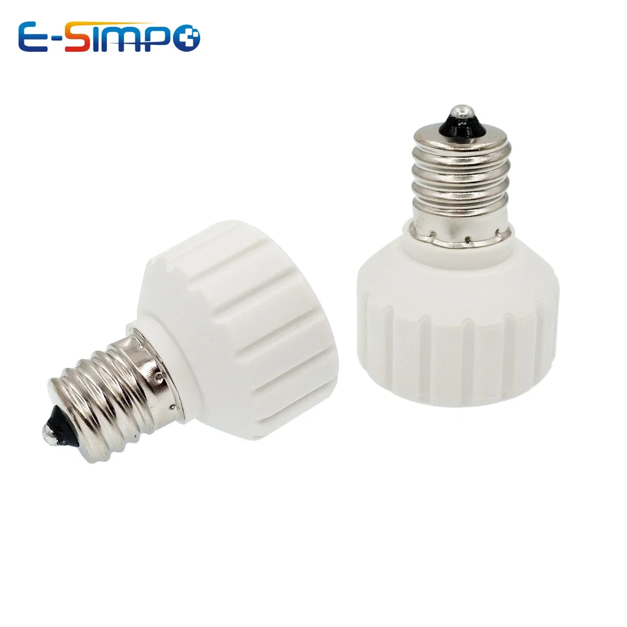 2pcs E17 to GU10, E27 E26-GU10 Porcelain Edison Screw to LED Spotlight Socket Ceramic Lamp Base Converter Extender Adapter