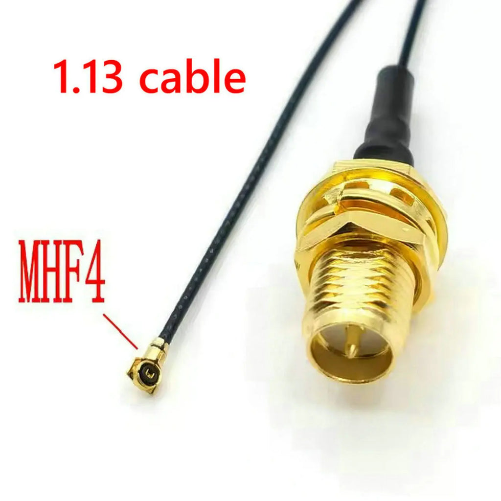 100pcs RP SMA RP-SMA Female to MHF4 Plug RF Pigtail Cable for Mini PCI 0.81mm/1.13mm Card Intel WIFI Board