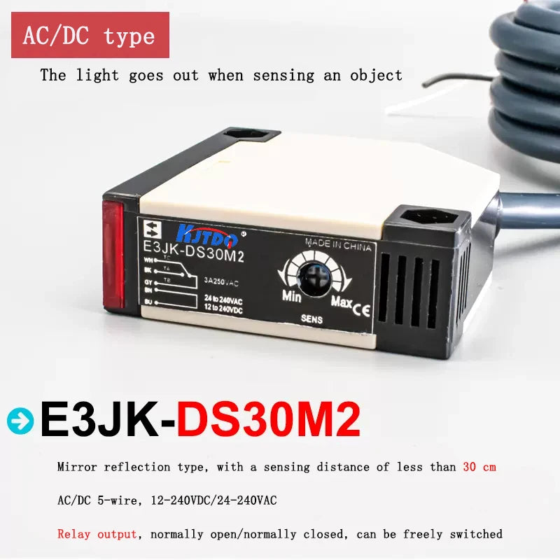 Infrared Specular Reflection Type Close To Diffuse Photoelectric Switch E3JK Sensor 12V 220V