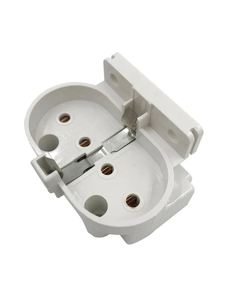 4pcs 2G11 UV Light Base PL H Tube Lamp Holder 2A 500V Fluorescent Lamp Socket Converter T110 Desktop Led Lighting Accessories