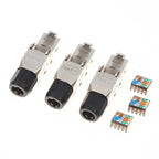 New New 1Pc RJ45 Cat8 Cat7 Cat6A Connector Shielded Toolless Modular Termination Plug 2000MHz 40G LAN Cable For 22AWG-24AWG