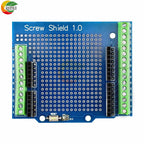 Proto Screw Shield PCB Expansion Board for Arduino Open Source Reset Button for Breadboard 3.81 Terminal Double-sided Solder DIY