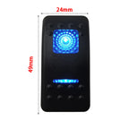 Blue Led Rocker Switch Button 5Pins&7Pins ON OFF ON For Car Marine Boat NARVA ARB Style interior Lights parts Camper Accessories