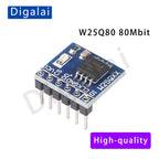 100%New original 2PCS W25Q32 W25Q64 W25Q128 FLASH storage module SPI interface adapter board BV FV