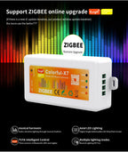 WS2812B WS2815 RGBIC LED Strip Controller Colorful-X7 Bluetooth/WIFI/Zigbee Smart Music Rhythm Sync Pixels Lighting DC5-24V