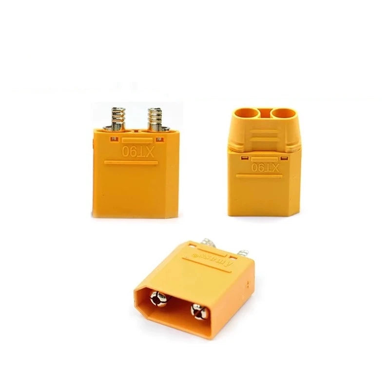 Amass XT90S-F plug XT90H high-current model aircraft gold-plated banana plug Amass lithium battery connector
