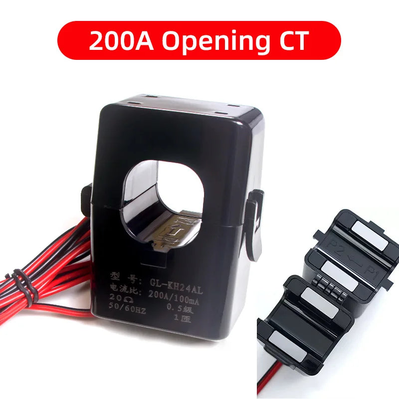 High Stability Split Core Current Transformer Open Type Coil CT AC 32A  63A  100A  500A Clamp Sensor