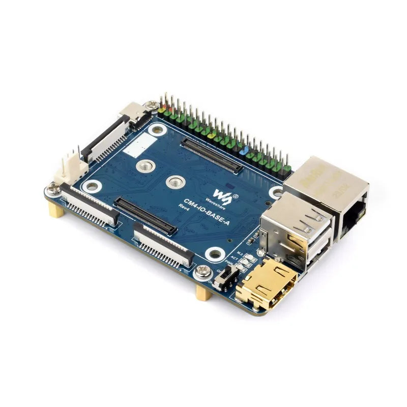 Mini Base Board for Raspberry Pi Compute Module 4 CSI DSI FAN USB HDMI-Compatible RJ45 Gigabit Ethernet M.2 Slot for CM4