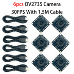 3pcs OV2735 USB Camera 100° No Distortion 30FPS for Autodarts.io Dart Scoring Raspberry Pi Mac Linux