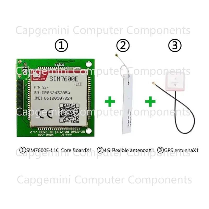 SIM7600E, SIM7600G and SIM7600NA series 30*30 core boards, supporting GPS versions
