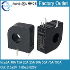 Hall Current Sensor Transformer QNHC3 Output 2.5±2V 1.65±0.625V Input 10A 20A 30A 50A 100A DC Hall Effect Current Transducer