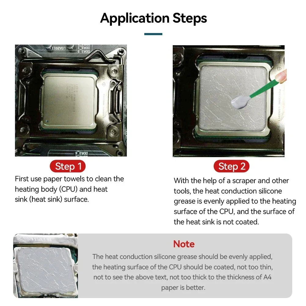 3/5/7/15/30g 4.8W/M-K High Performance Thermal Grease Syringe Thermal Grease Paste GD900 Heatsink Compound Grease For CPU CN30