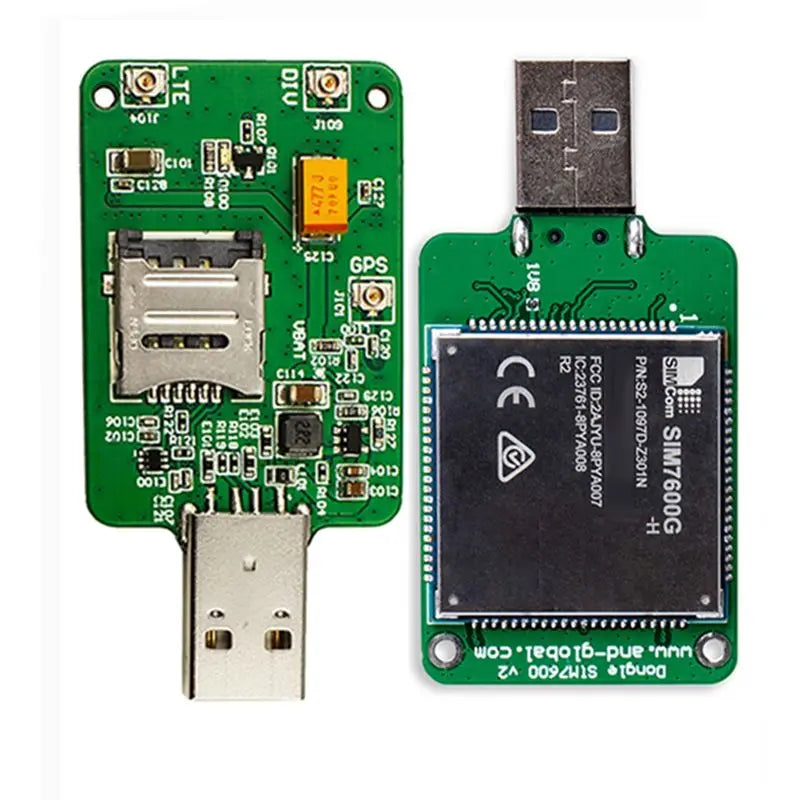 AS60-SIMCOM SIM7600G H USB Dongle+Antenna HSPA+ GSM GPRS EDGE UMTS LTE 4G Cat4 Module For SIM7600 SIM7500 SIM7600X-H Series