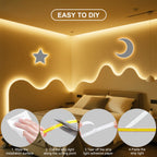 COB LED Strip Lights Free Cut 400LEDs/M Flexible LED Tape Light 3000K 4000K 6000K Linear Lighting 1-10M 12V 24V Home Decoration