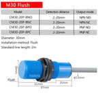 M30 capacitive proximity switch, metal and non-metal induction switch, glass liquid level detection, water switch sensor