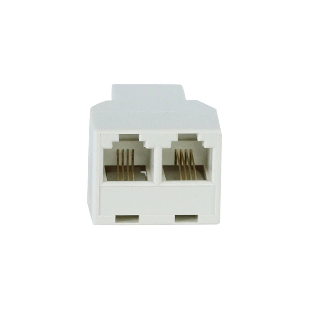 1pcs RJ45 Splitter Adapter 1 to 2 Dual Female Port CAT5/6 LAN Ethernet Socket Network Connection Splitter Adapter