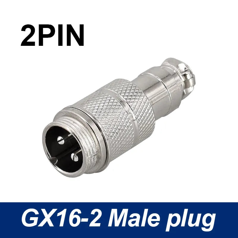 5/8' Female Male Plug GX16 Circular Connector 2Pin3pin4pin 5pin6pin7pin8pin9pin10pin Diameter 16mm L73 RS765 DF16 M16