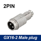 5/8' Female Male Plug GX16 Circular Connector 2Pin3pin4pin 5pin6pin7pin8pin9pin10pin Diameter 16mm L73 RS765 DF16 M16