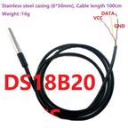 1-2CH RS485 Digital Temperature Collector Module -55 to +125C DS18B20 Sensor DC 5V 12V 24V for Thermostat Smart Home R46CA01