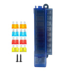 4/6/8 Ways Circuit Fuse Block #5045 ST Blade Fuse Box with Cover for Car Boat Marine