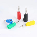 20Pcs 4MM Stackable Banana Plug Electrical Connector, Copper Nickel Plated for DIY Tools and Soldering Applications