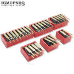 5PCS DIP Switch 2.54MM DA-02 1/2/3/4/5/6/8/10P Horizontal Dial 90 Degrees Plug-in Side Insert Bent Foot Switch New