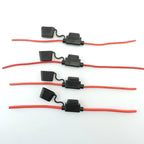 Waterproof Mini Small Medium Auto Fuse Holder 16/14/12/10AWG Car Blade Fuse wire cable 10A 20A 30A 50A fuse Power Socket