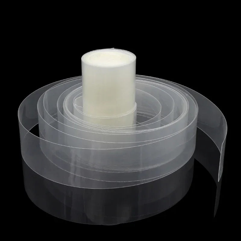 160mm~500mm Transparent PVC Heat Shrink Tube 18650 Battery Pack 1M~10M Insulated Protection Film Wrap Lithium Case Cable Sleeve