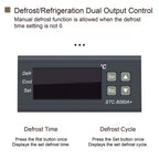 STC-8080A+ Digital Temperature Controller Thermostat Switch for Freezer Refrigerator Cold Storage Cooling Defrost Display