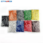 1000PCS Pack E0508 E7508 E1008 E1508 E2508 Insulated Ferrules Terminal Block Cord End Wire Connector Electrical Crimp Terminator