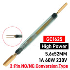 High Power SPDT Reed Switch 3 Pin 120V 127V 220V 230V 250V 400V 500V Voltage Normally Open/Closed NO/NC Magnetic Contact Sensor