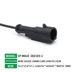 5/20/100 Sets 1/2/3/4/5/6 Pin Way Waterproof Electrical Wire Connector Plug 1.5mm Terminals 2Pin HID Plug Auto Xenon Lamp Plug