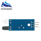 100PCS IR Infrared Obstacle Avoidance Sensor Module Smart Car Robot 3-wire Reflective Photoelectric