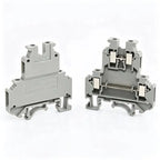 10Pcs UKK/UKKB 5 Double-Level Terminal Block 2 Layer 4 Mm² Plug Wire Electrical Screw Connector DIN Rail Termin UKK5 UKKB5