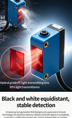 ZHICAN ZC3E Background Suppression Laser Photoelectric Sensor Adjustable Distance Diffuse Reflective Detection Switch