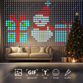 Smart Curtain Lights Bluetooth App LED String RGB Fairy Lights DIY Picture Music Change Display Christmas Halloween Decoration