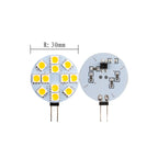 G4 LED Bulbs DC 12V 5050 SMD 1.2W 2.4W 5W 120 Degree Bi-pin Cold Warm White Halogen Replacement Lamp